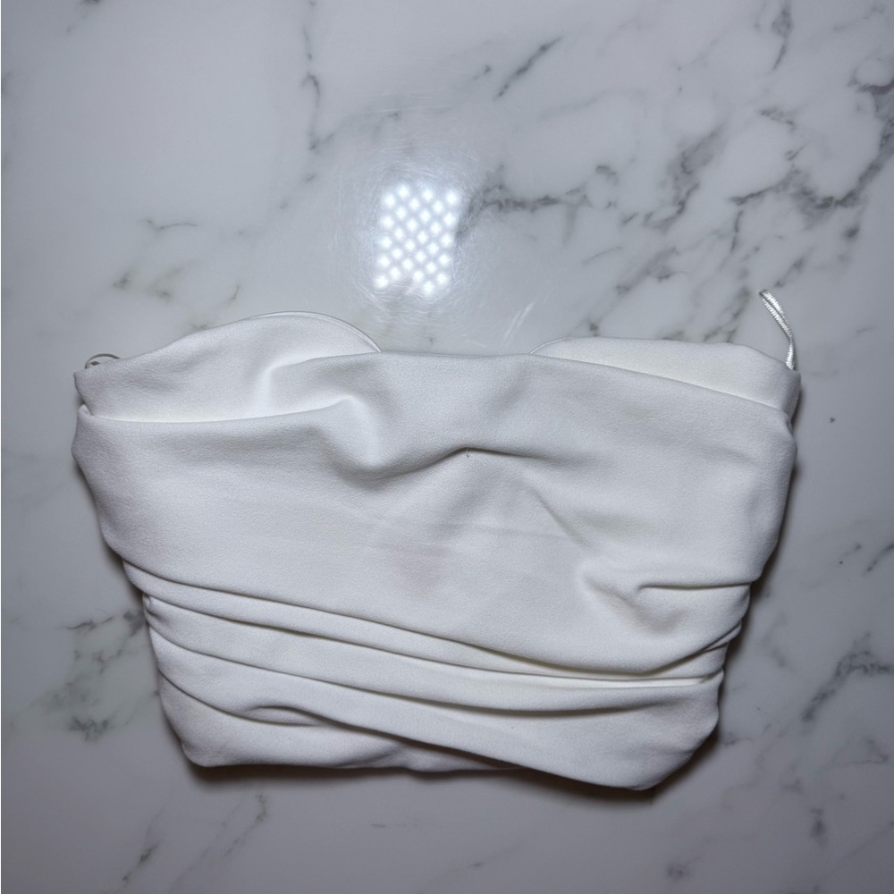 Zara White Crop Top
